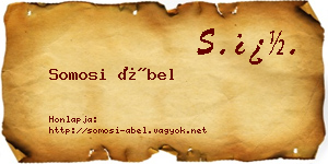 Somosi Ábel névjegykártya