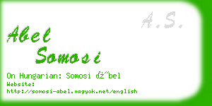 abel somosi business card